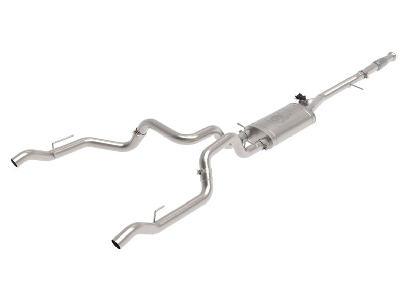 aFe Gemini XV 3in 304 SS Cat-Back Exhaust w/ Cutout 19-21 GM Silverado/Sierra 1500 V8 49-34138