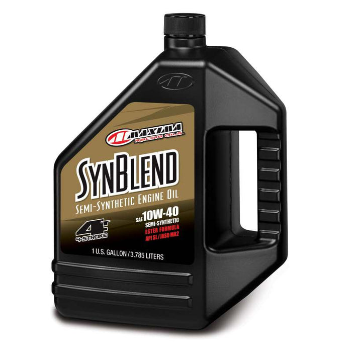Maxima Syn Blend4 10W-40 Motorcycle Engine Oil - 1 Gallon
