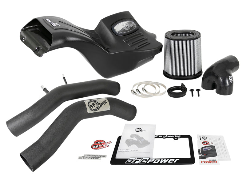 aFe Momentum XP Pro DRY S Cold Air Intake System w/ Black Aluminum Intake Tubes 50-30024D