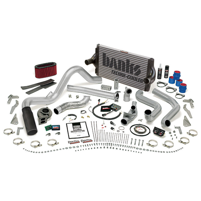 Banks Power 94-95.5 Ford 7.3L Auto PowerPack System SS Single Exhaust w/ Black Tip 48555-B
