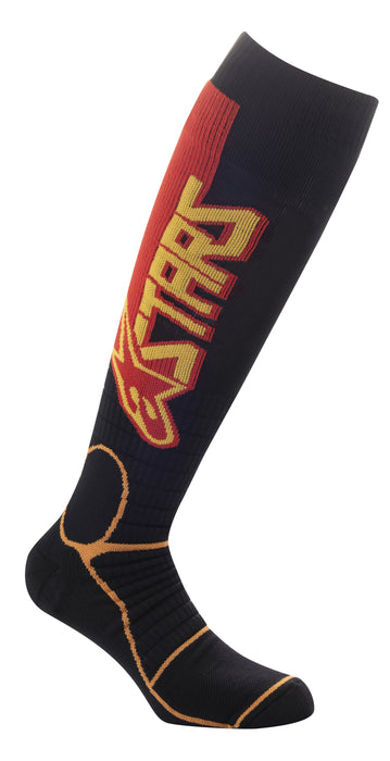 Alpinestars Mx Pro Socks Black/Yellow/Tangerine Lg 4701520-1540-L