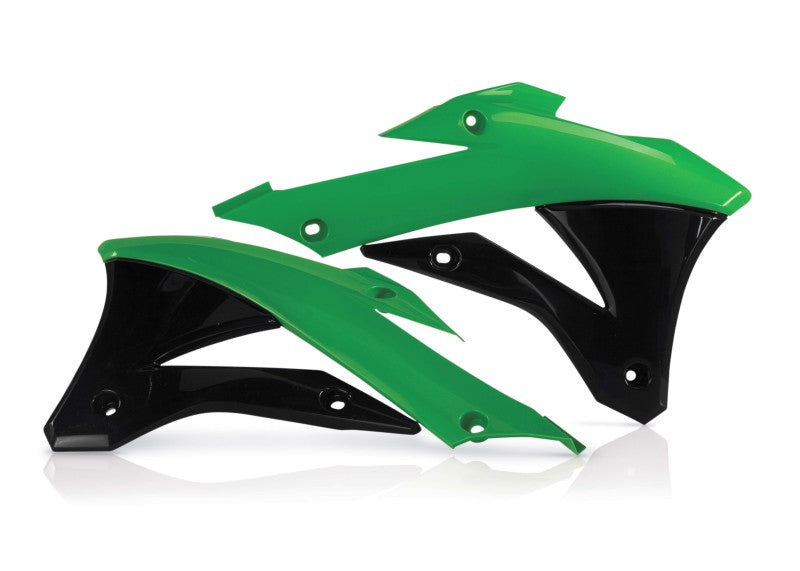 Acerbis Radiator Shrouds Green/Black 2374071089