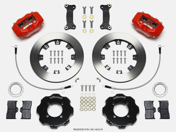 Wilwood Forged Dynalite Front Hat Kit 12.19in Red 2016-Up Mazda MX5 Miata w/ Lines 140-14233-R