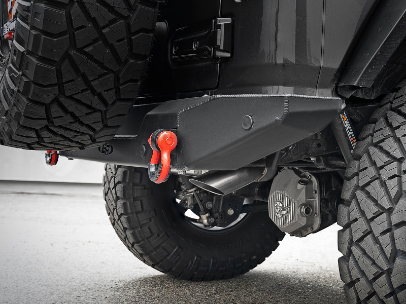 aFe MACHForce XP 18-20 compatible with Jeep Wrangler (JL) L4-2.0L (t) 3in 409 SS Cat-Back Hi-Tuck Exhaust 49-48079