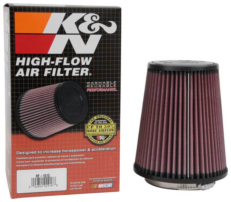 K&N RF-1015 Universal Air Filter 4 in. Flag&#44; 6 in. B&#44; 4.5 in. Ru.Tp&#44; 7 in. H