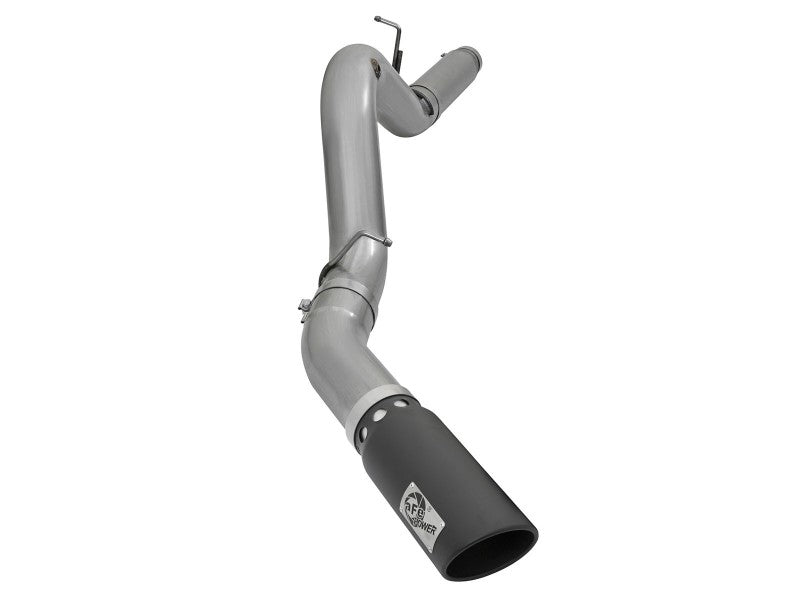 aFe LARGE Bore HD 5in Exhausts DPF-Back SS w/ Black Tips 16-17 GM Diesel Truck V8-6.6L (td) LML/L5P 49-44081-B