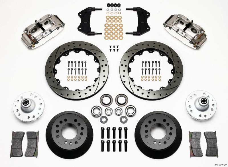 Wilwood Narrow Superlite 6R Front Hub Kit 12.88in Drill Pol WWE ProSpindle 140-9919-DP