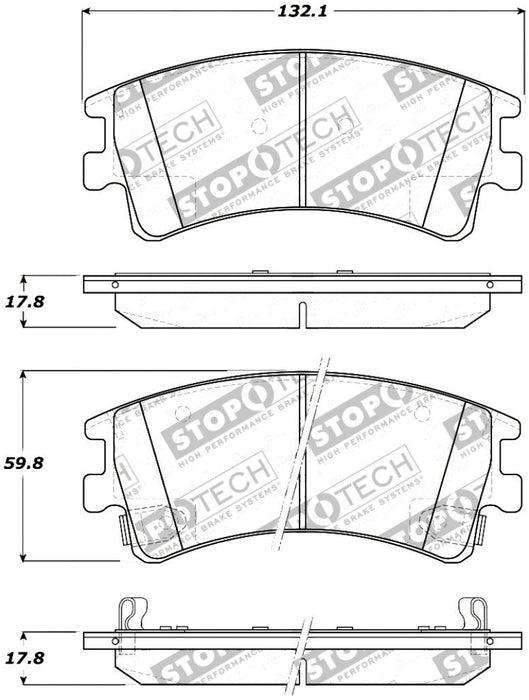 StopTech Street Touring Brake Pads 308.0957