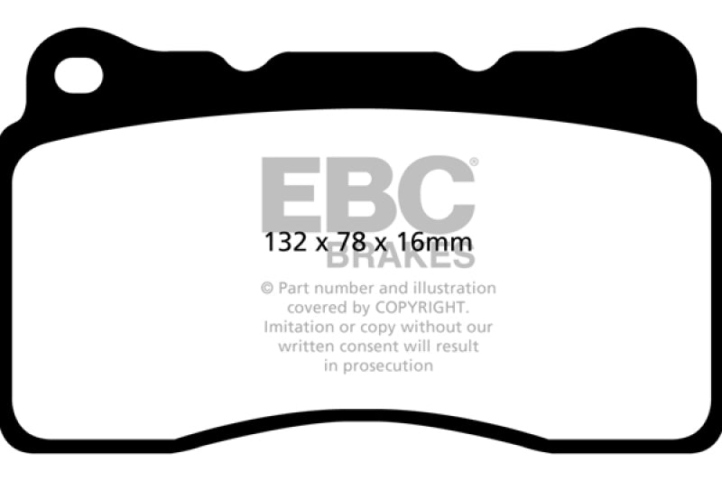 EBC 2016+ Cadillac CT6 2.0L Turbo Redstuff Front Brake Pads DP32093C