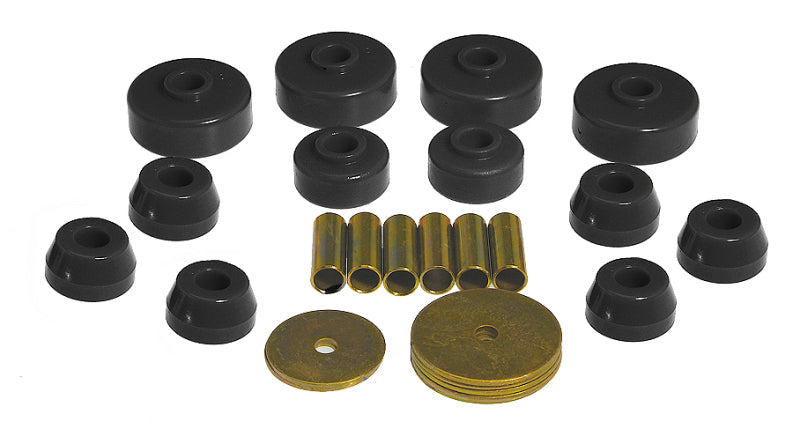 Prothane 79-88 Toyota Truck 4wd Body Mount Kit Black 18-101-BL