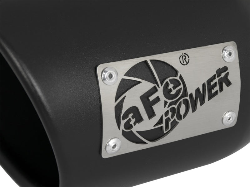 aFe MACH Force-Xp 409 SS Exhaust Tip Black (Left Side) 3in In x 4-1/2in Out x 9in L Clamp-On 49T30452-B09