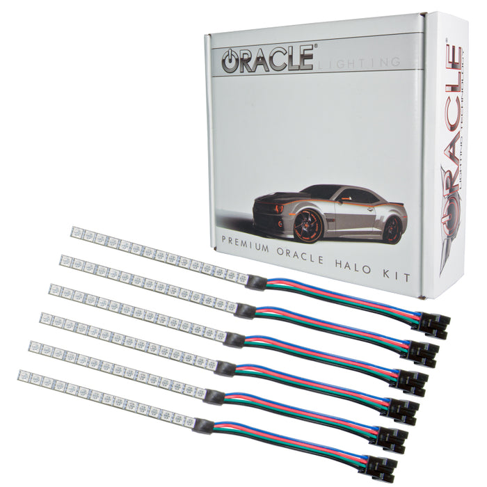 Oracle 15-17 Ford Mustang V6/GT/Shelby DRL w/ Halo Kit ColorSHIFT w/ 2.0 Controller SEE WARRANTY 2267-333