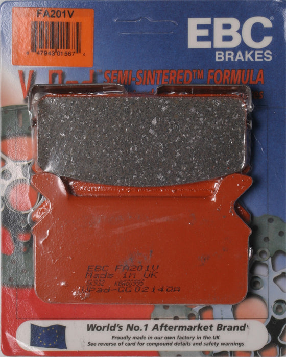 EBC Brakes V Semi-Sintered Brake Pads Compatible for Harley-Davidson Electra Glide - FLHT 1987