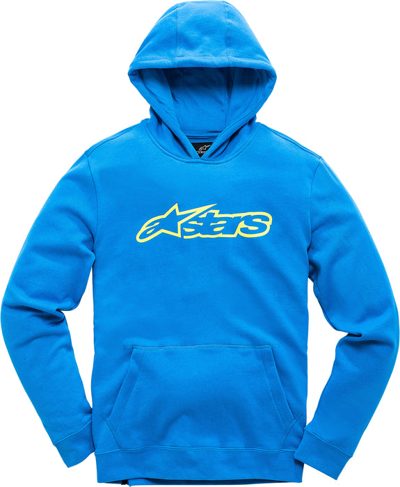 Alpinestars Youth Blaze Fleece Pullover Blue/Hi-Vis Md 3038-51000-7255-M