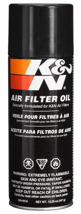 K&N Air Filter Oil: Aerosol; Restore Engine Air Filter Performance And