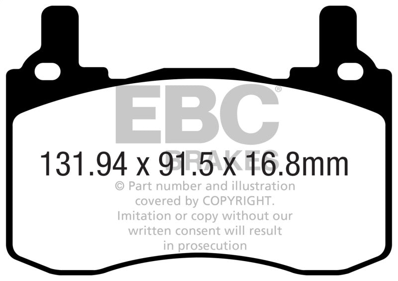 EBC Brakes Greenstuff 2000 Series Sport Brake Pad Set