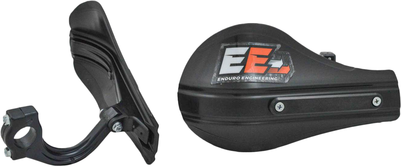 Enduro Composite Mnt Roost Deflectors Black W/Mounting Hardware 53-224