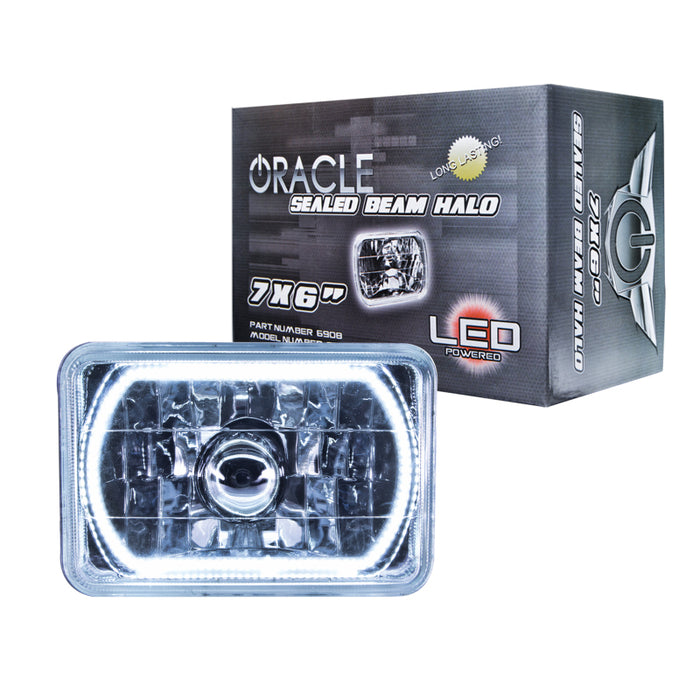 Oracle Lighting Pre-Installed Lights 7X6 In. Sealed Beam White Halo Mpn: