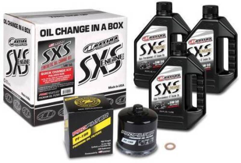 Maxima Sxs Quick Change Kit 5W-50 With Black Oil Filter 90-189013-TXP
