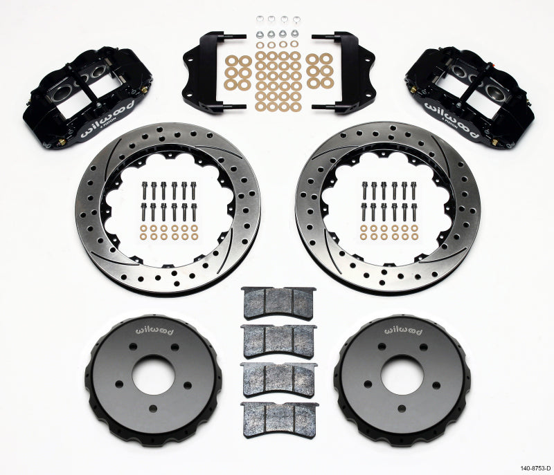 Wilwood Narrow Superlite 6R Front Hat Kit 13.06in Drilled 2004-2006 Pontiac GTO 140-8753-D