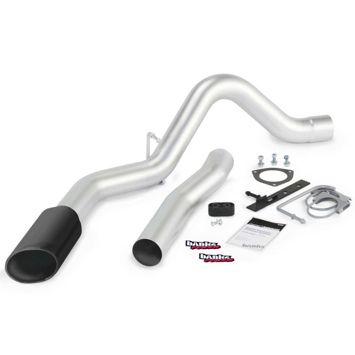 Banks Power 15 Chevy 6.6L LML ECLB/CCSB/CCLB Monster Exhaust System SS Single Exhaust w/ Black Tip 47787-B