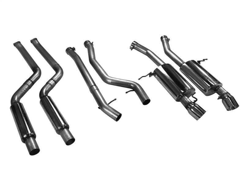 aFe MACHForce XP 11-12 BMW 335i L6-3.0L N55 E90/92 304SS 2.75in. Cat-Back Exhaust System 49-36306