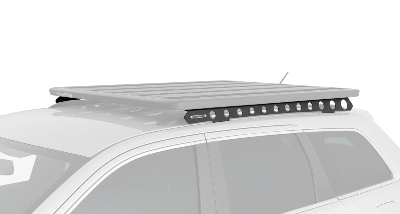Rhino-Rack 11-21 compatible with Jeep Grand Cherokee WK2 4DR (w/ Metal Roof Rails) Backbone Mounting System Black RJGB1