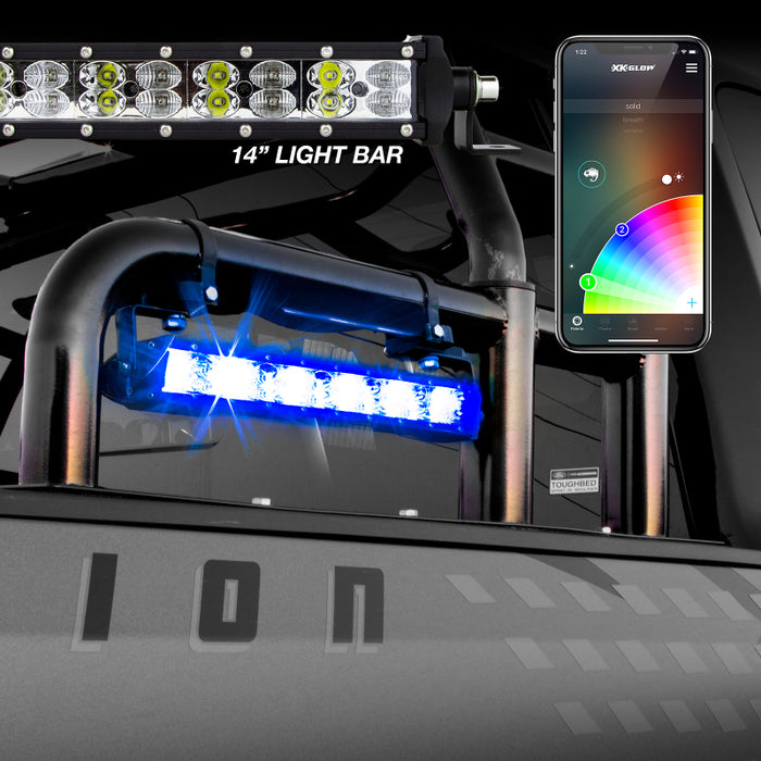 Xkglow Multi Color Rgbw Led Light Bars, Xkchrome Smartphone App, 14" (Xk Bar 14)