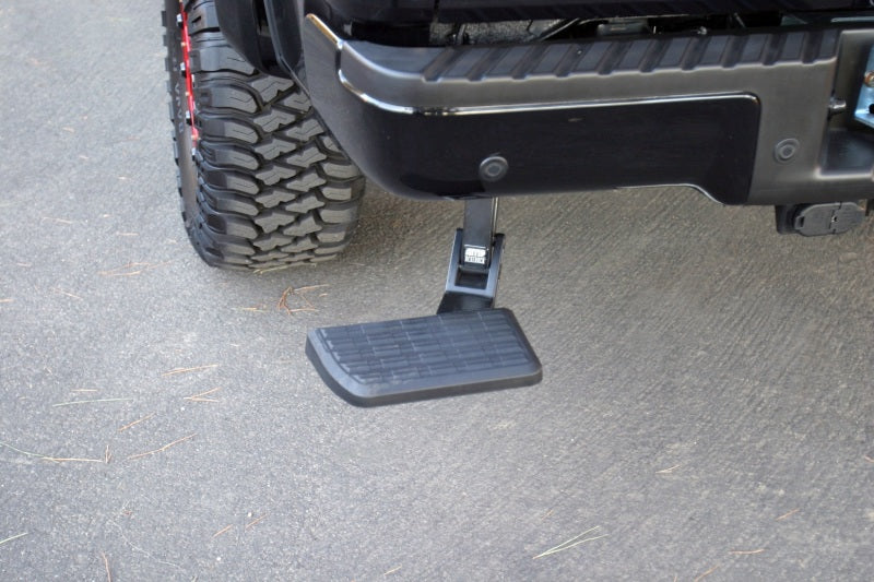 AMP Research 75302-01A BedStep Retractable Bumper Step for 2006-2014 Ford F-150 Incl. Raptor (Excludes Flareside)