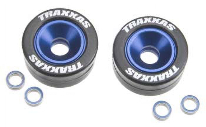 Traxxas Wheelie Bar Blue With Rubber Wheels 5186A