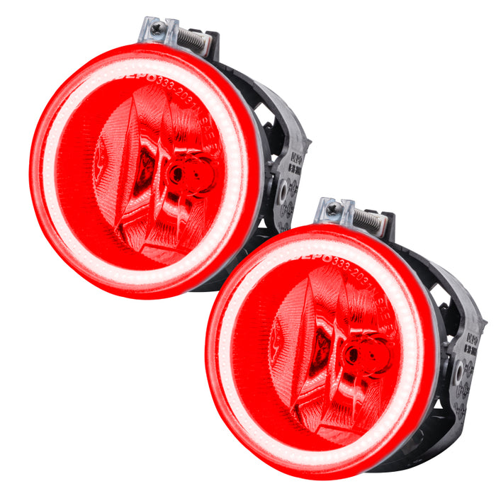 Oracle Lighting 11-16 compatible with Jeep Patriot Pre-Assembled LED Halo Fog Lights -Red SEE WARRANTY 8195-003