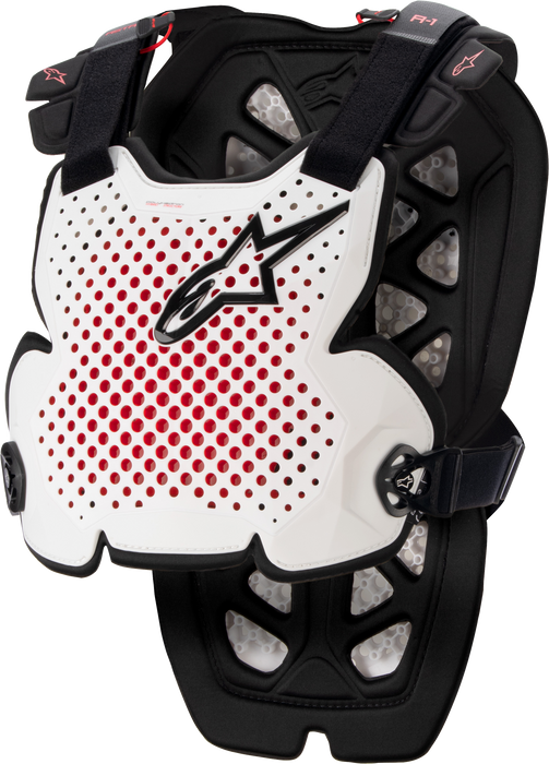 Alpinestars A-1 Pro Chest Protection (White Black Red, Medium/Large)