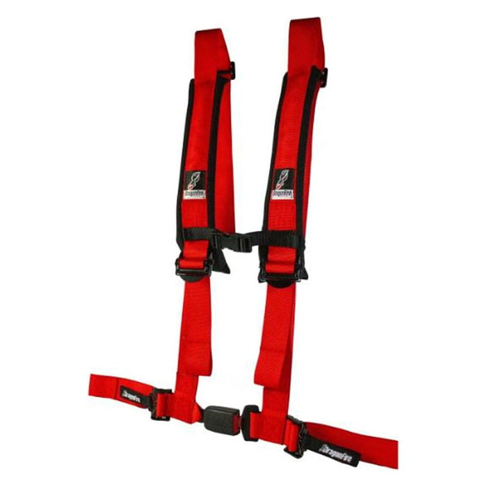 Dragonfire Racing Ez Adjust Harness Restraints 3In. Red 14-0803