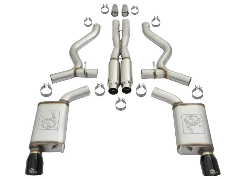 aFe MACHForce XP 3in-2.5in 304SS Exhaust Cat-Back 15-20 Audi S3 L4-2.0L (t) Black Tips 49-36442-B