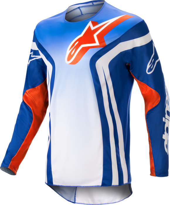 Alpinestars 2023 Racer Semi Jersey (Blue Hot Orange, X-Large)