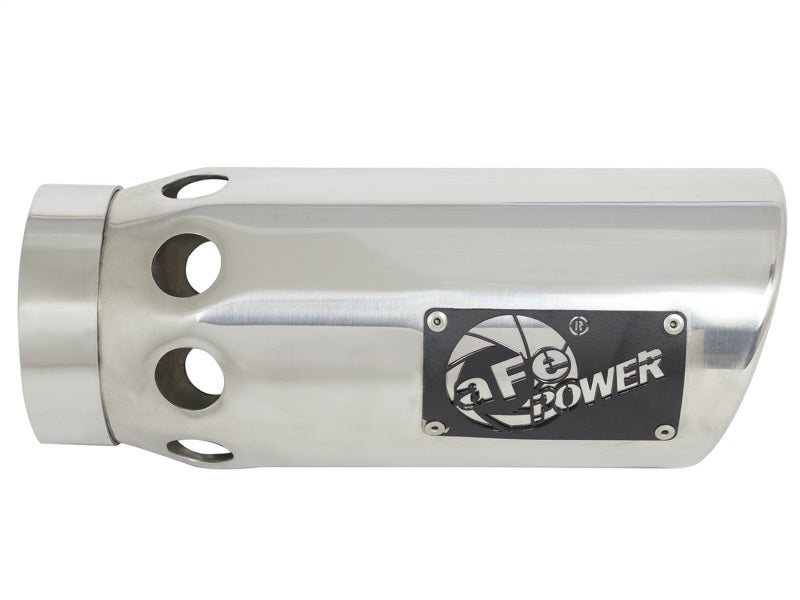 aFe Power Intercooled Tip Stainless Steel Polished 4in In x 5in Out x 12in L Bolt-On 49T40501-P121