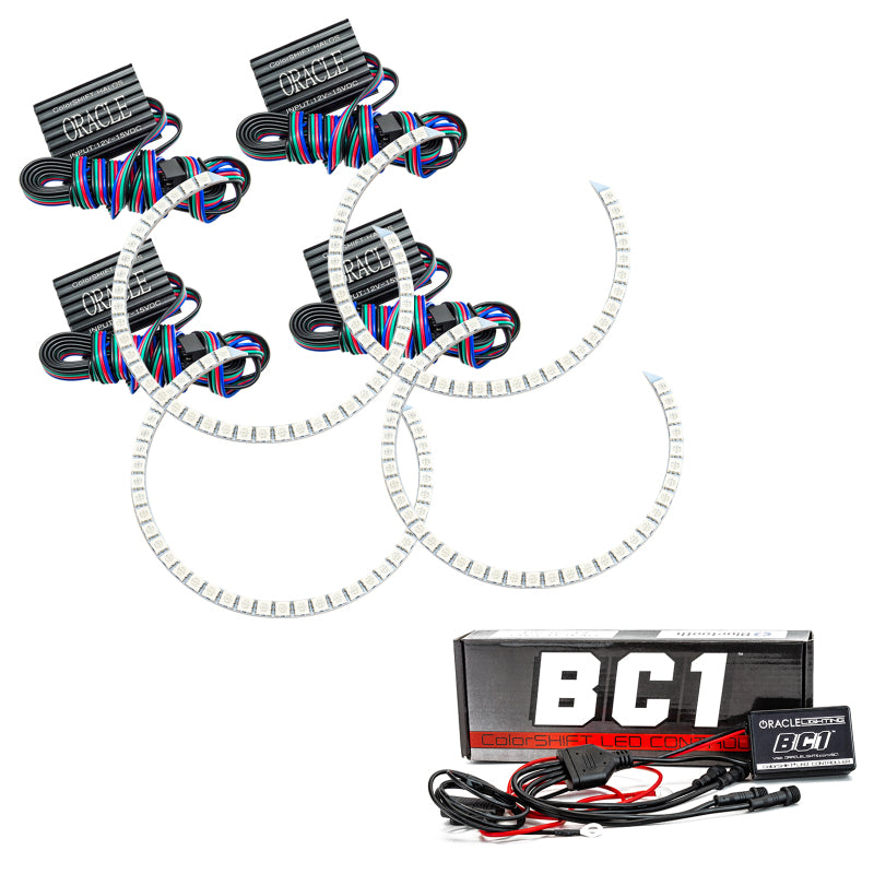Oracle Fits Ford F250/350 11-16 Halo Kit (Round Ring Design) Colorshift W/ BC1 Controller See Warranty 2258-335