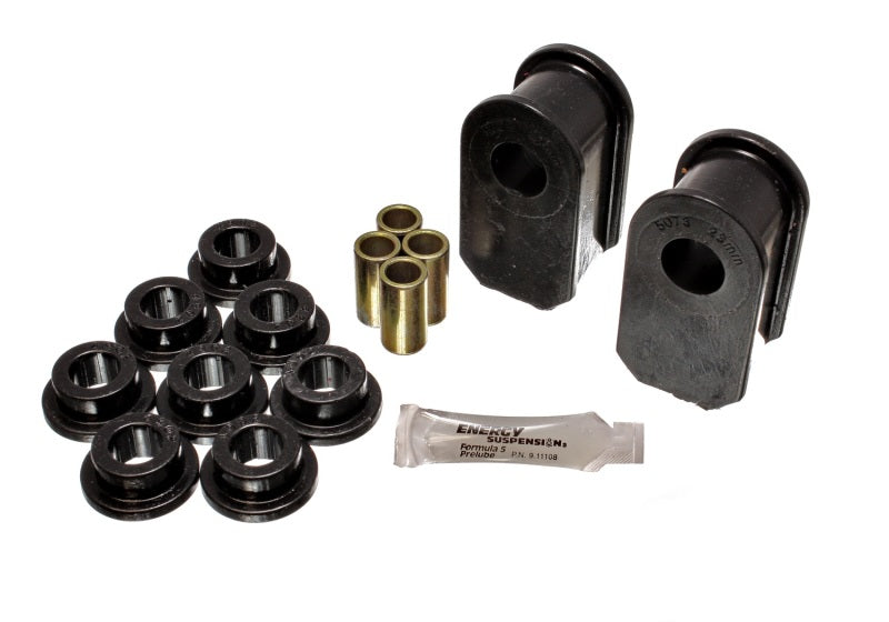 Energy Suspension Ford F100/150/250 Blk Fr & Rr A Style 1in Dia Sway Bar 3-1/2in Tall Bushing Sets 4.5127G