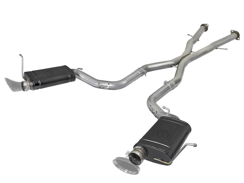 aFe MACHForce XP 12-17 compatible with Jeep Grand Cherokee WK2 SRT8 V8-6.4L 304SS Cat-Back Exhaust w/o Resonator 49-38058