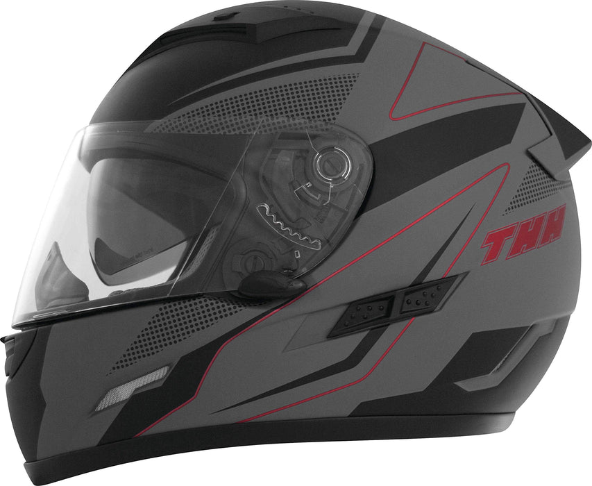 Thh Helmets Ts-80 Adult Street Motorcycle Helmet Fxx Grey/Black/Small 646371