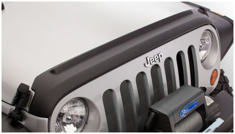 Bushwacker 07-18 compatible with Jeep Wrangler (JK) / (JK) Unlimited Trail Armor Hood Guard Black 14061