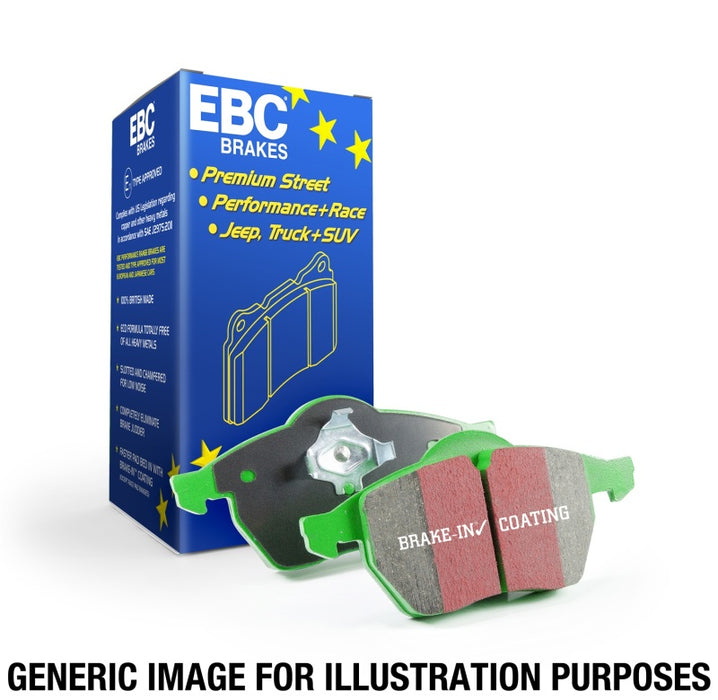 EBC 13+ Mercedes-Benz CLA250 2.0 Turbo Greenstuff Front Brake Pads DP22165