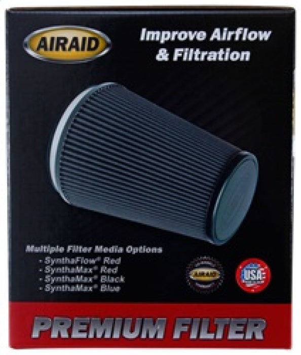Airaid Universal Clamp-On Air Filter: Oval Tapered; 6 In (152 Mm) Flange Id; 6.5 In (165 Mm) Height; 10.25 In X 7.313 In (260 Mm X 186 Mm) Base; 5.625 In X 2.625 In (143 Mm X67 Mm) Top 721-473
