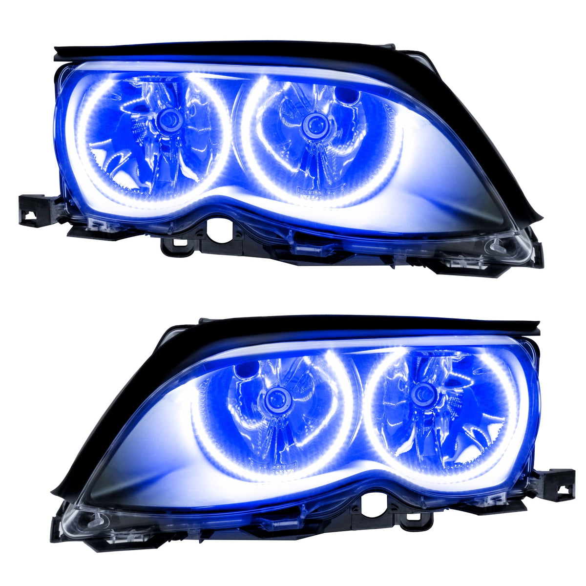 For 2002-2005 BMW 3 Series SMD Headlights Black Oracle
