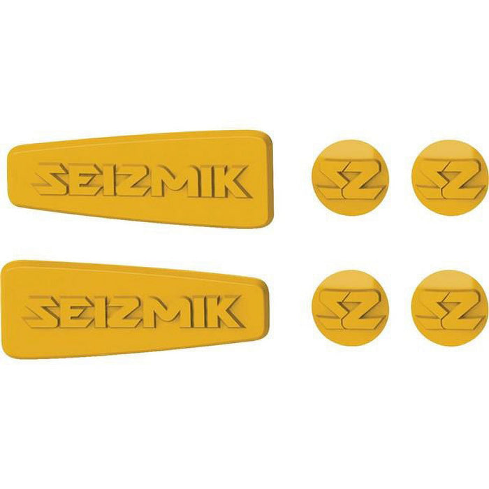 Yellow Seizmik Pursuit Mirror Weather Seal Caps