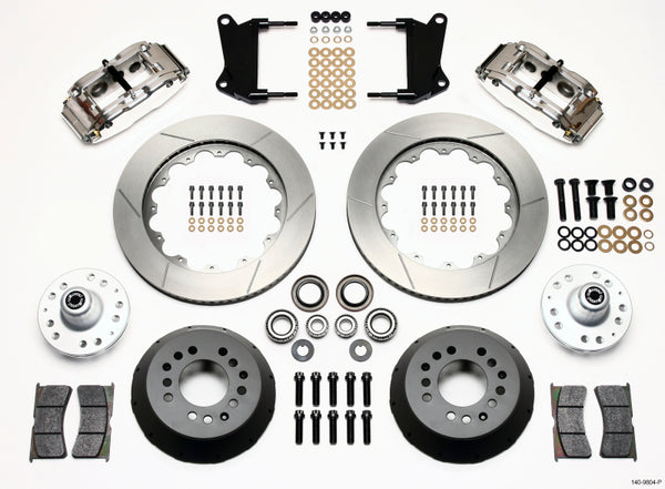 Wilwood Narrow Superlite 6R Front Hub Kit 14.00in Polished 67-69 Camaro 64-72 Nova Chevelle 140-9804-P