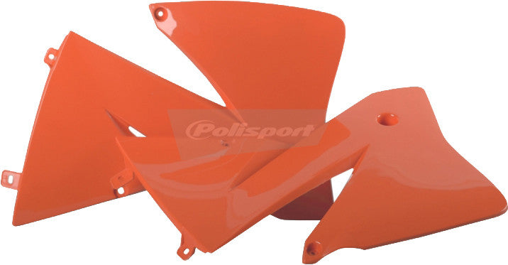 Polisport Radiator Shroud Set (ORANGE) For 00-02 KTM 200EXC