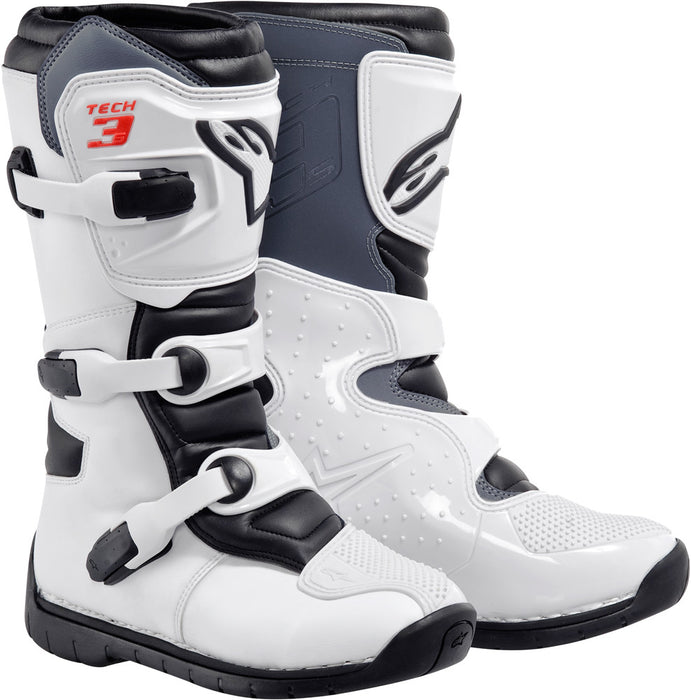 Alpinestars Tech 3S Boots White/Black Sz 02 2014011-21-2