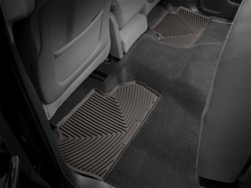 WeatherTech 2014+ Chevrolet Silverado Rear Rubber Mats Cocoa W310CO