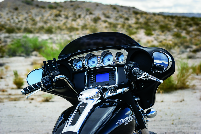 Kuryakyn Motorcycle Accessory: Switch Panel Frame Accent Trim For 2014-19 Harley-Davidson Motorcycles, Chrome 7283